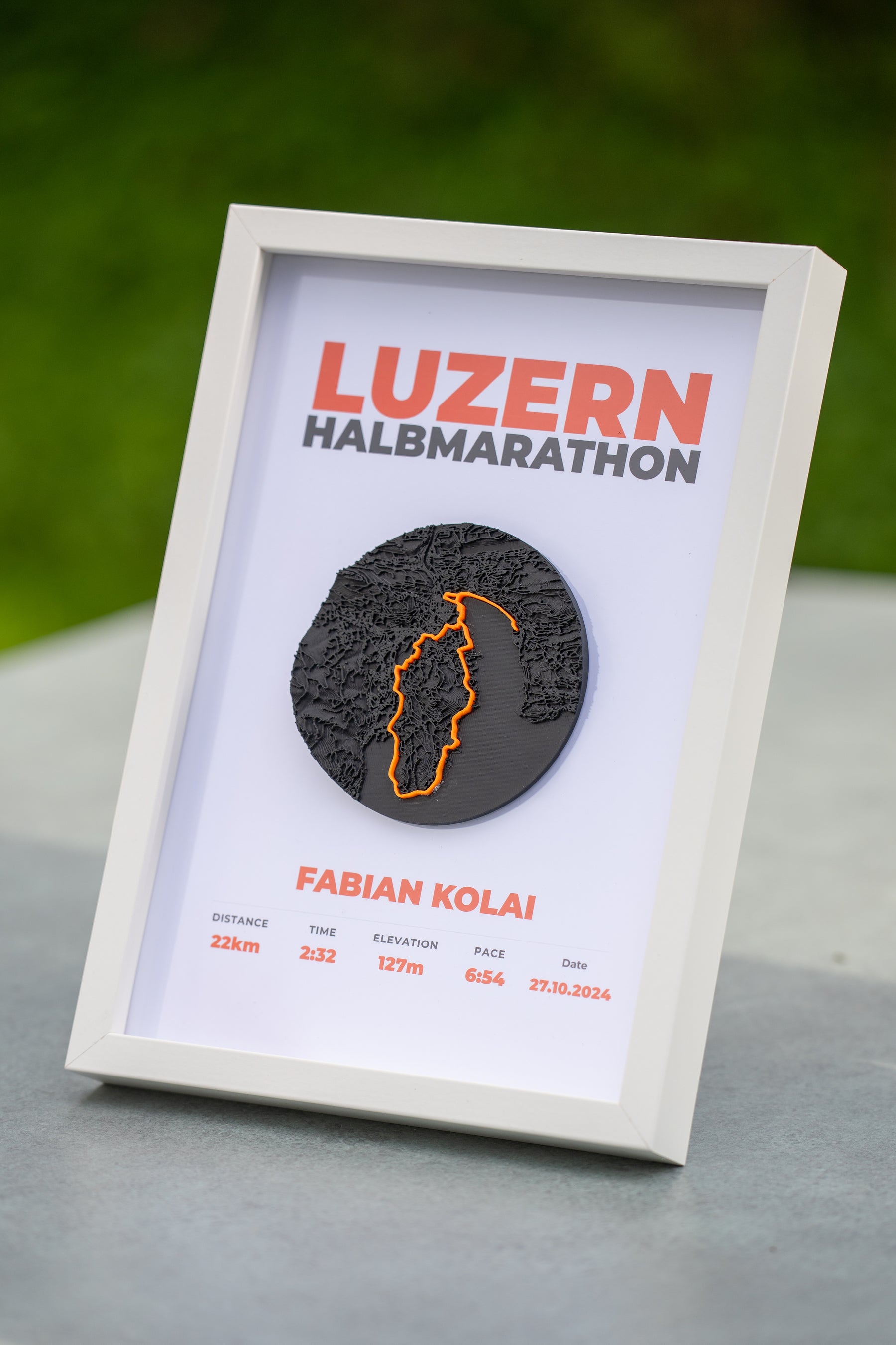 Co-gebrandetes Race Relief für einen Laufevent